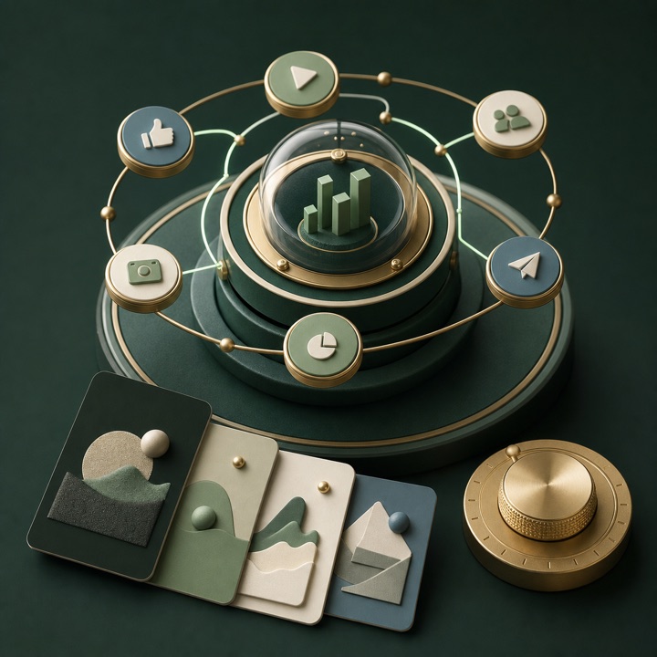 Orbenta visual for Social media marketing